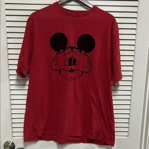 Disney x American Eagle Collab Red Mickey Mouse Graphic short sleeve tee